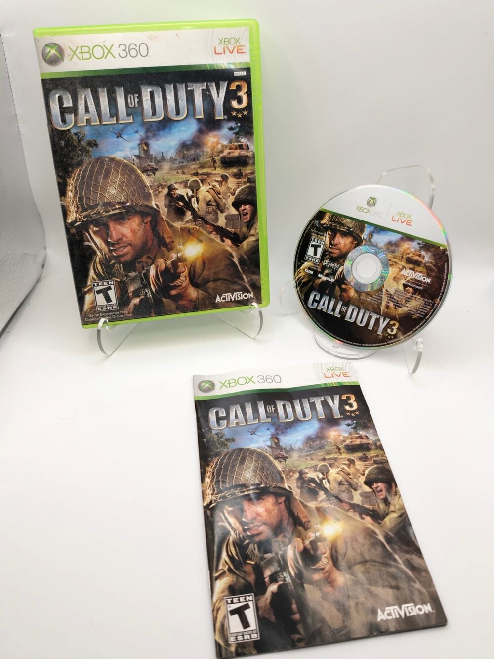 Call of Duty 3 Xbox 360 CIB Complete WWII Shooter Tested